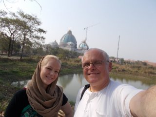 I and my daughter Malini, Mayapur, 2018